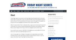 Desktop Screenshot of fridaynightscores.com