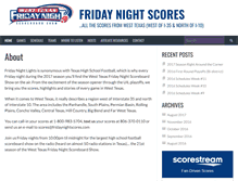 Tablet Screenshot of fridaynightscores.com